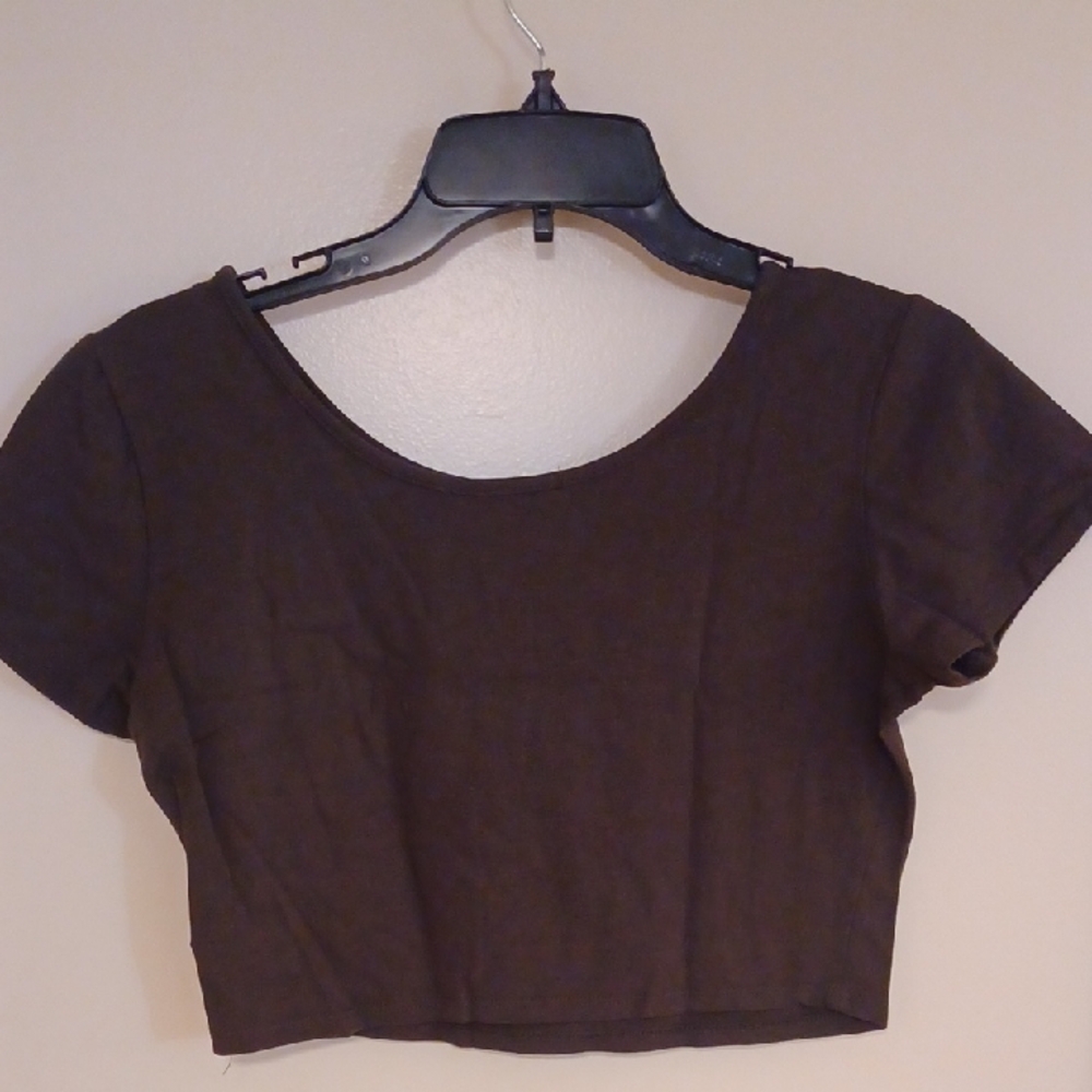 Nollie Dark Green Fitted Crop Blouse - Picture 2 of 5